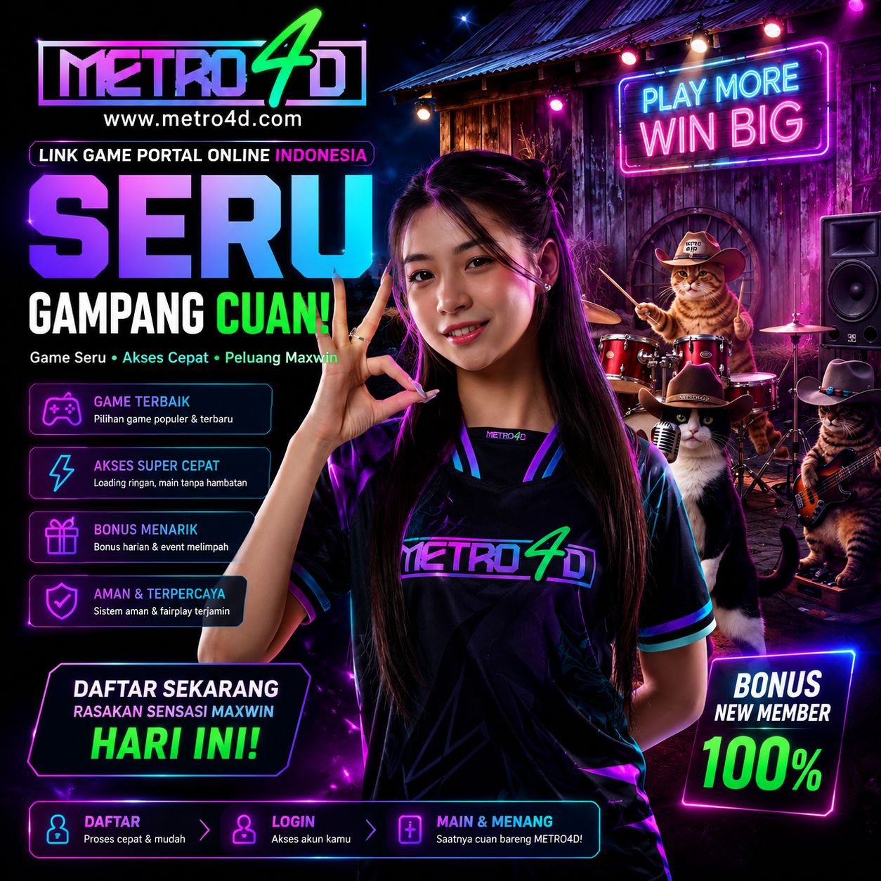 METRO4D 🎮 Link Game Portal Online Indonesia Seru Gampang Cuan